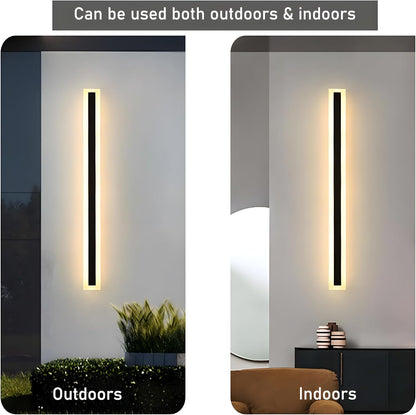 IP65 Zwarte LED Buitenlamp | Moderne Minimalistische Wandlamp van Acryl voor Tuin of Gevel – AcriGlow Outdoor
