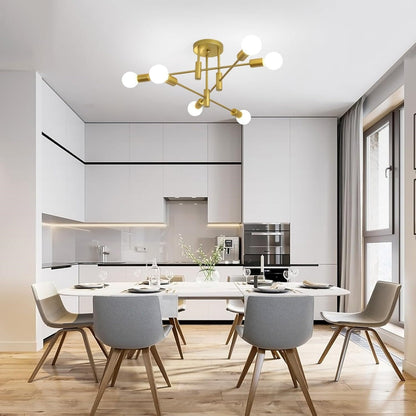 Moderne Zwarte Plafondlamp in Nordic Stijl | Minimalistisch Design voor Woonkamer of Hal – NordBlack Ceiling Light