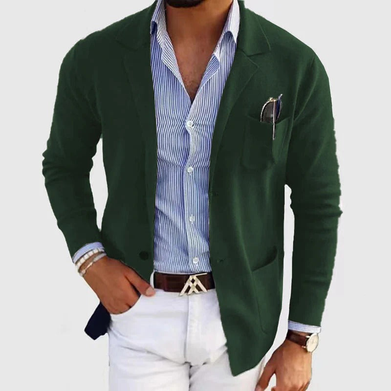 Stijlvolle Herenblazer met Klepzakken | Casual & Elegant Colbert voor Elke Gelegenheid