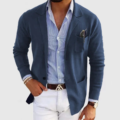 Stijlvolle Herenblazer met Klepzakken | Casual & Elegant Colbert voor Elke Gelegenheid