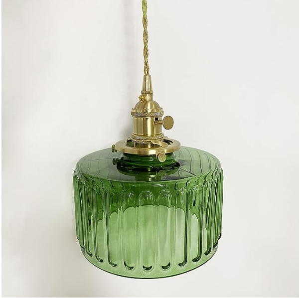 Vintage Cilindervormige Glazen Hanglamp | Elegante Retro Pendellamp voor Eettafel of Hal – GlassCyl Vintage