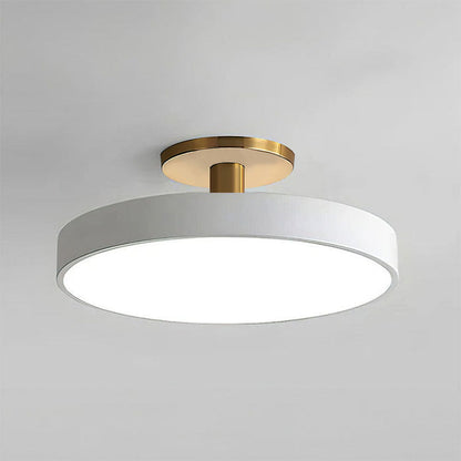 Eenvoudige Ronde Flush Plafondlamp | Minimalistisch LED Design voor Woonkamer of Hal – SimplicityGlow