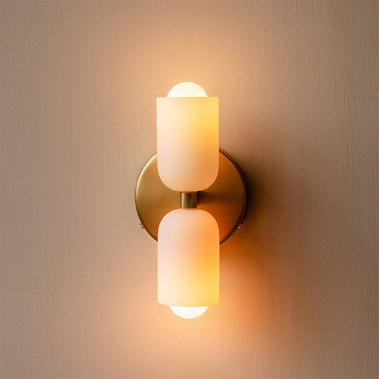 Moderne Dubbele Wandlamp | LED Up & Down Wall Sconce voor Slaapkamer, Hal of Woonkamer – DuoBeam Wall Light