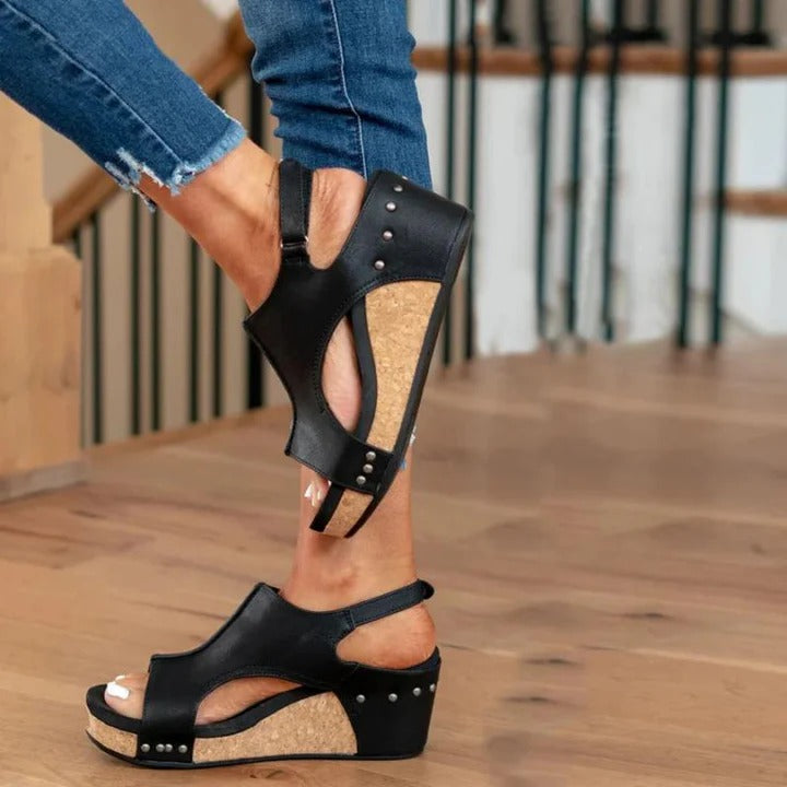 Boho – Leren Sandalen Dames met Extra Support | Comfortabele Zomerschoenen met Stevige Zool