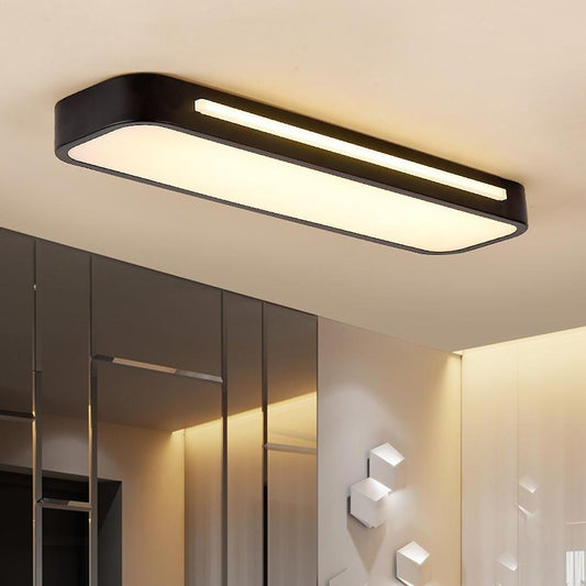 Moderne Scandinavische LED Plafondlamp | Minimalistisch Langwerpig Design voor Woonkamer of Eetkamer – NordiLine LED