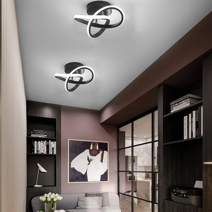 Moderne Witte Metalen LED Plafondlamp | Strak Design voor Woonkamer, Hal of Slaapkamer – WhiteBeam LED