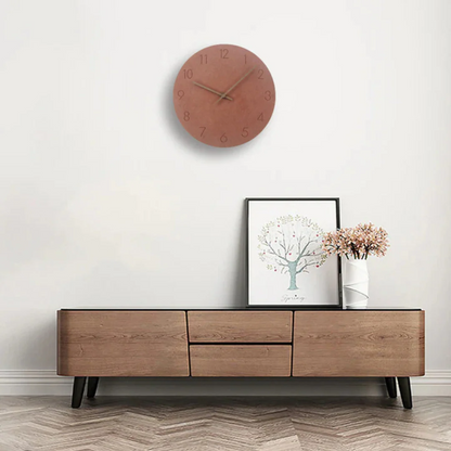 Minimalistische Houten Wandklok | Stijlvolle en Geluidsstille Klok voor Woonkamer of Kantoor – WoodTime Classic
