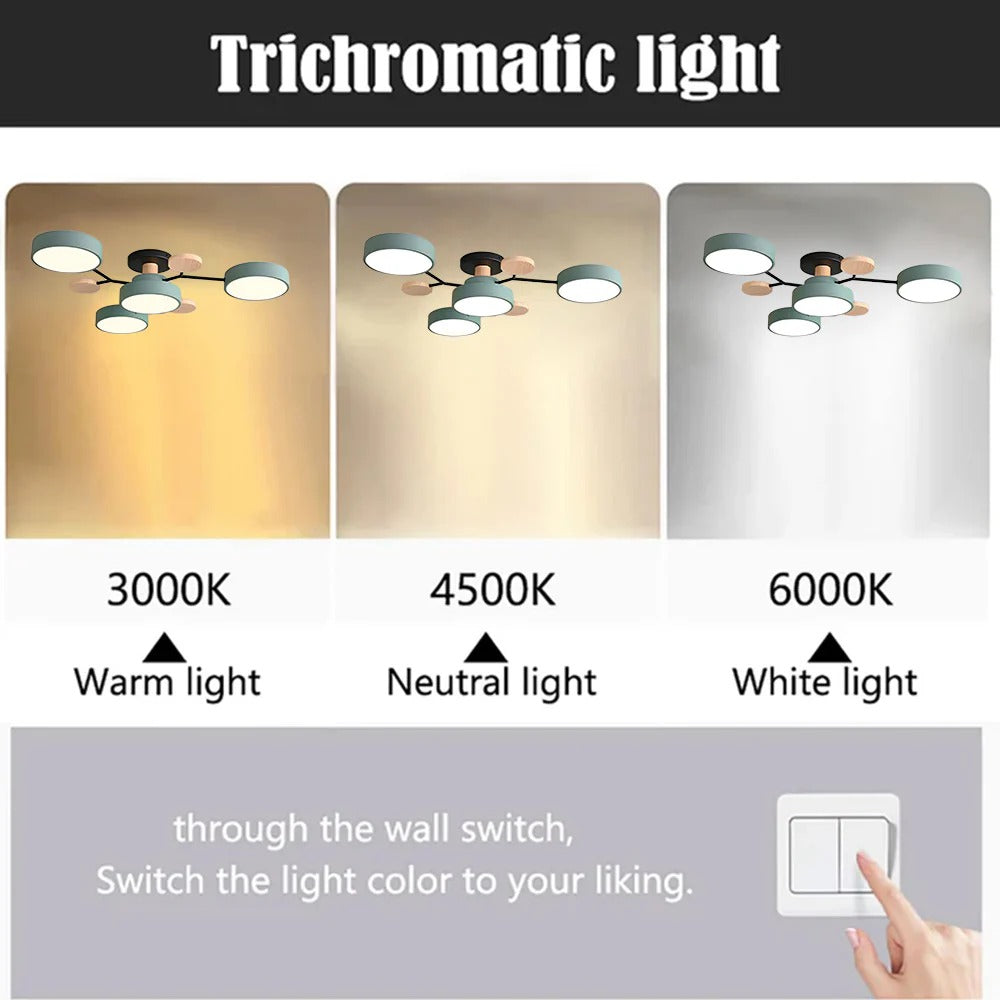 Moderne Ronde LED Plafondlamp van IJzer | Half-inbouw Designlamp voor Woonkamer of Eetkamer – IronHalo LED
