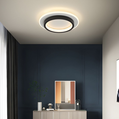 Ronde LED Plafondlamp voor Hal | Metalen & Acryl Designlamp voor Gang of Overloop – HaloPath LED