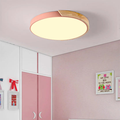 Kleurrijke Ronde LED Plafondlamp | Eenvoudig Modern Design voor Kinderkamer of Speelruimte – ColorGlow LED