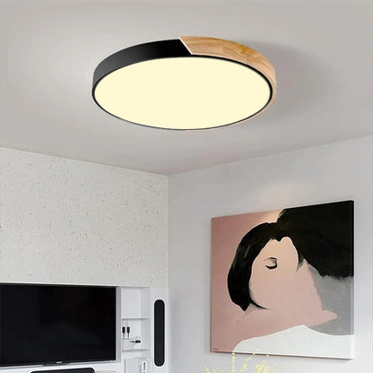 Kleurrijke Ronde LED Plafondlamp | Eenvoudig Modern Design voor Kinderkamer of Speelruimte – ColorGlow LED