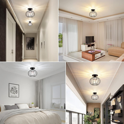 Nordic Luxe Plafondlamp van Glas | Designlamp voor Hal, Gang of Overloop – ScandiLuxe Glow