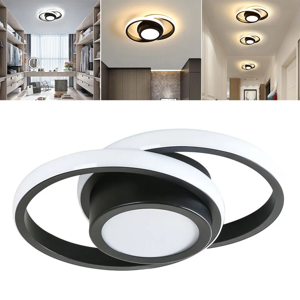 Minimalistische LED Plafondlamp met Dubbele Ring | Modern Design voor Woonkamer of Slaapkamer – TwinHalo LED