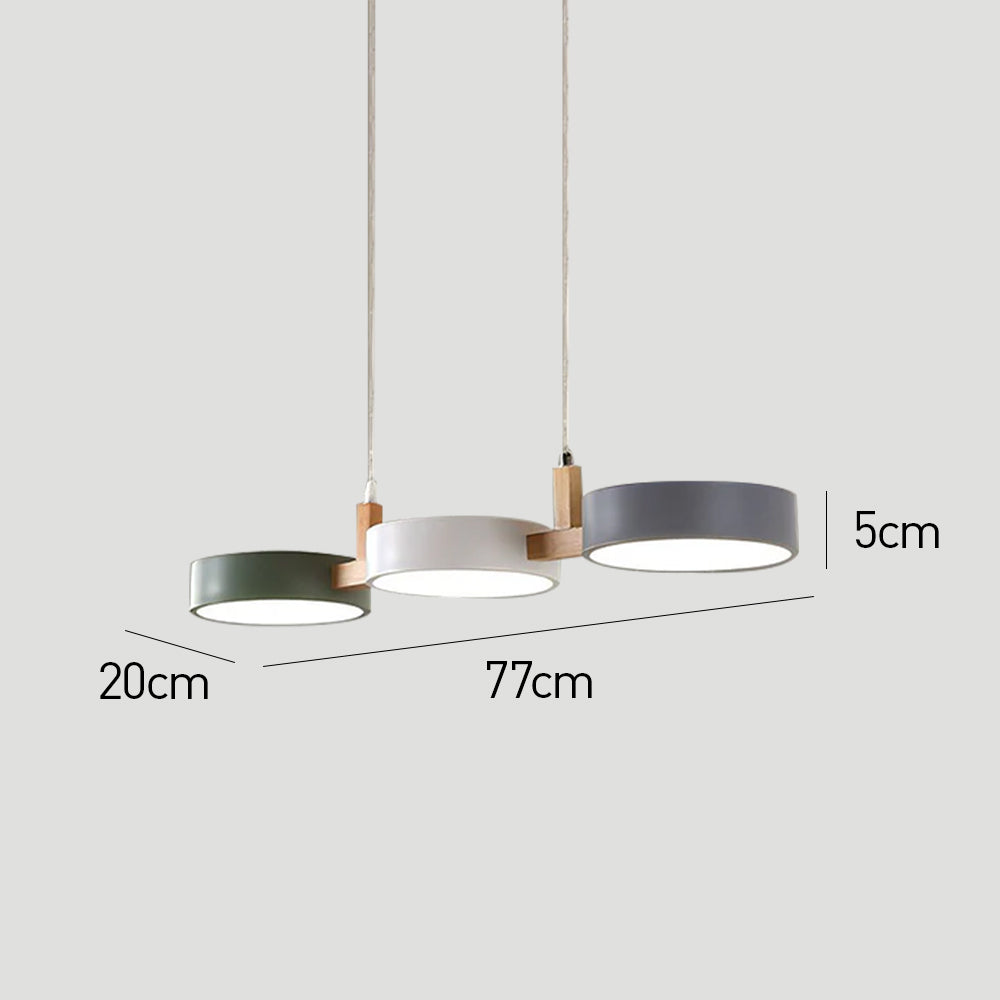 Nordic Hanglamp met Meerdere Cilinderlampen | Modern Metalen Design voor Eetkamer of Keuken – ScandiTube Pendant