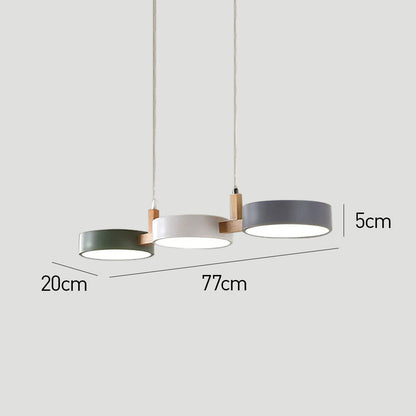 Nordic Hanglamp met Meerdere Cilinderlampen | Modern Metalen Design voor Eetkamer of Keuken – ScandiTube Pendant