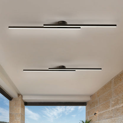 Moderne Aluminium LED Plafondlamp Langwerpig | Semi-Flush Design voor Woonkamer – LineaGlow LED