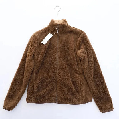 Warme Teddy Vest Met Opstaande Kraag | Warm