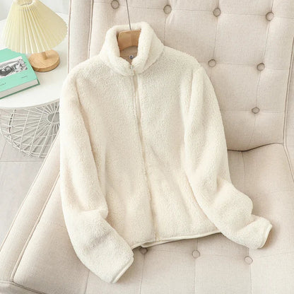 Warme Teddy Vest Met Opstaande Kraag | Warm