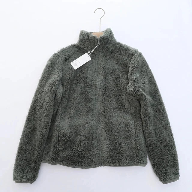 Warme Teddy Vest Met Opstaande Kraag | Warm