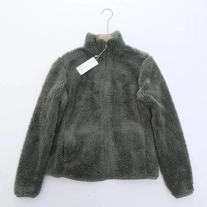 Warme Teddy Vest Met Opstaande Kraag | Warm