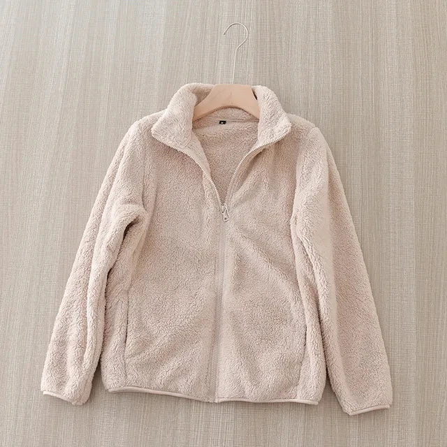 Warme Teddy Vest Met Opstaande Kraag | Warm