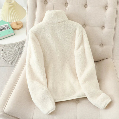Warme Teddy Vest Met Opstaande Kraag | Warm