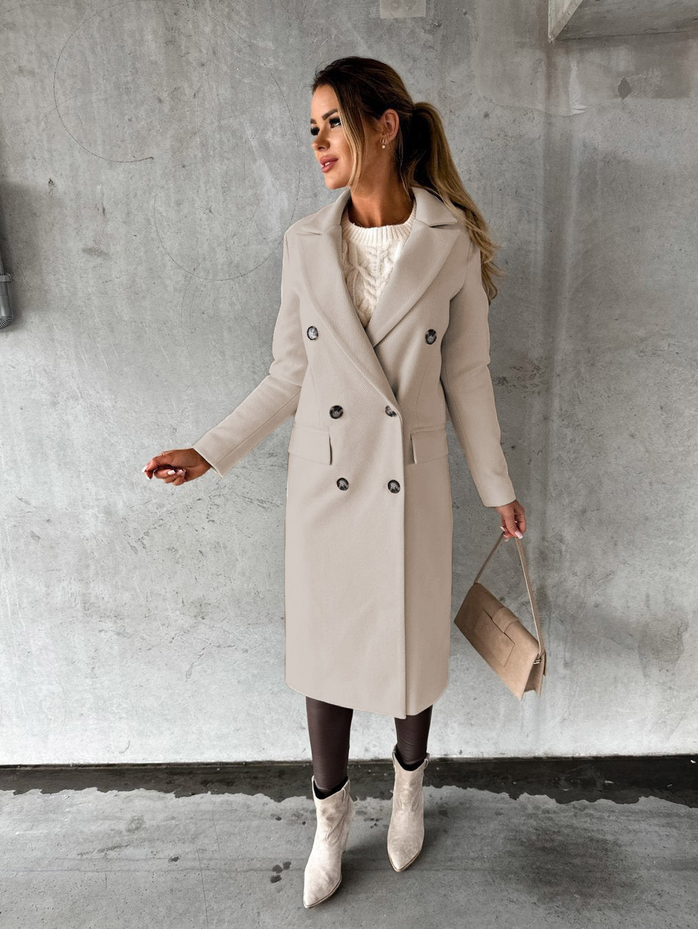 Stijlvolle Trenchcoat Jas | Lang