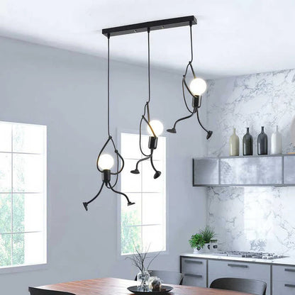 Funkylight Retro Hanglamp Iron Man | Industriële Metaal Designlamp voor Speelse Interieurs