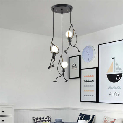 Funkylight Retro Hanglamp Iron Man | Industriële Metaal Designlamp voor Speelse Interieurs