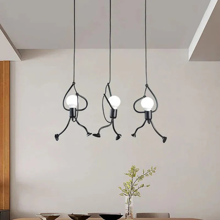 Funkylight Retro Hanglamp Iron Man | Industriële Metaal Designlamp voor Speelse Interieurs