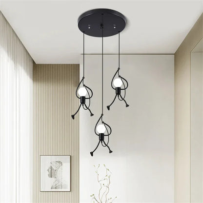 Funkylight Retro Hanglamp Iron Man | Industriële Metaal Designlamp voor Speelse Interieurs
