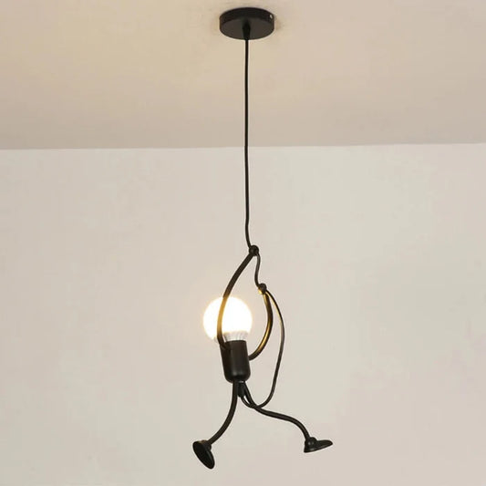 Funkylight Retro Hanglamp Iron Man | Industriële Metaal Designlamp voor Speelse Interieurs
