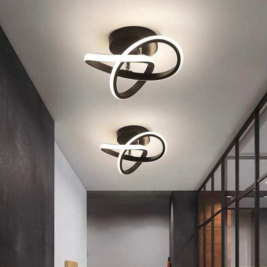 Moderne Witte Metalen LED Plafondlamp | Strak Design voor Woonkamer, Hal of Slaapkamer – WhiteBeam LED