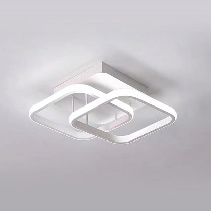 Moderne Witte Metalen LED Plafondlamp | Strak Design voor Woonkamer, Hal of Slaapkamer – WhiteBeam LED