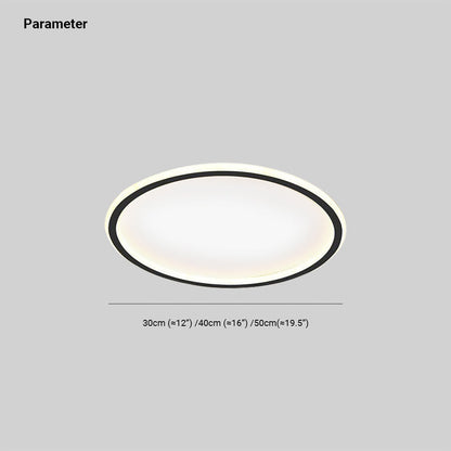 Scandinavische Schijfvormige LED Plafondlamp | Minimalistisch Design voor Woonkamer of Hal – NordDisc Light