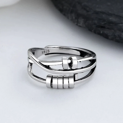 Anti-Stress Ring met Draaiende Elementen – Kalmerend & Stijlvol – Seréna