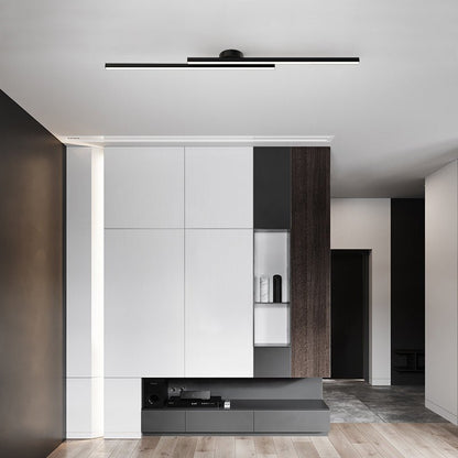 Moderne Aluminium LED Plafondlamp Langwerpig | Semi-Flush Design voor Woonkamer – LineaGlow LED