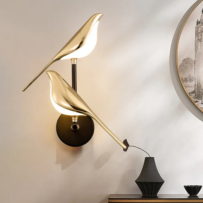 Wandlamp in Vogelvorm | Moderne Designlamp voor Slaapkamer of Woonkamer