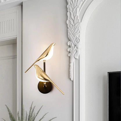 Wandlamp in Vogelvorm | Moderne Designlamp voor Slaapkamer of Woonkamer