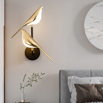 Wandlamp in Vogelvorm | Moderne Designlamp voor Slaapkamer of Woonkamer