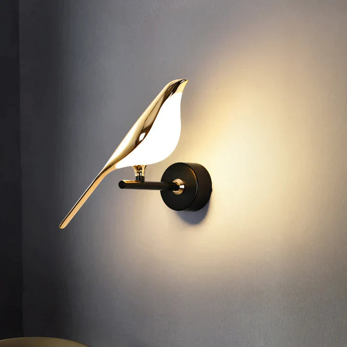 Wandlamp in Vogelvorm | Moderne Designlamp voor Slaapkamer of Woonkamer