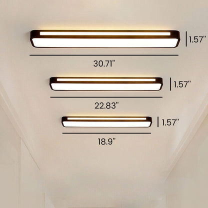 Moderne Scandinavische LED Plafondlamp | Minimalistisch Langwerpig Design voor Woonkamer of Eetkamer – NordiLine LED