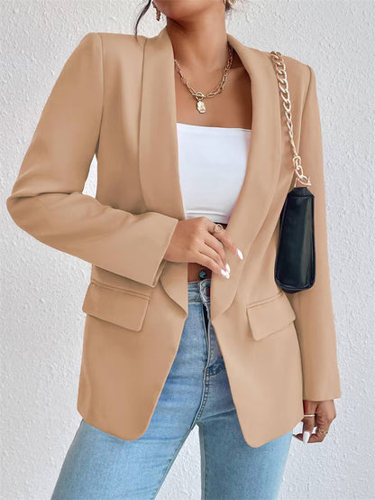 Casual Open Voorkant Blazer | Formeel