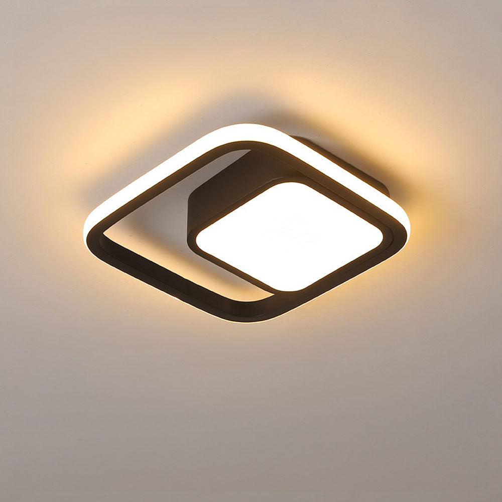 Minimalistische LED Plafondlamp met Dubbele Ring | Modern Design voor Woonkamer of Slaapkamer – TwinHalo LED