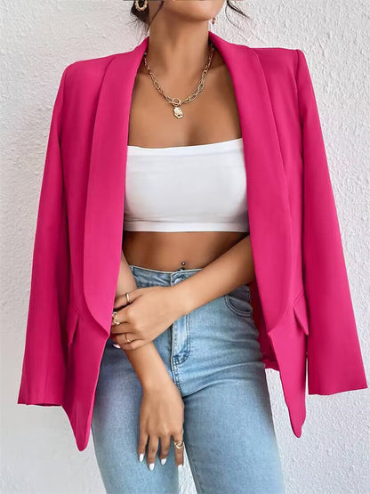 Casual Open Voorkant Blazer | Formeel