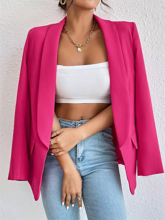 Casual Open Voorkant Blazer | Formeel