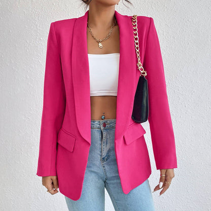 Casual Open Voorkant Blazer | Formeel