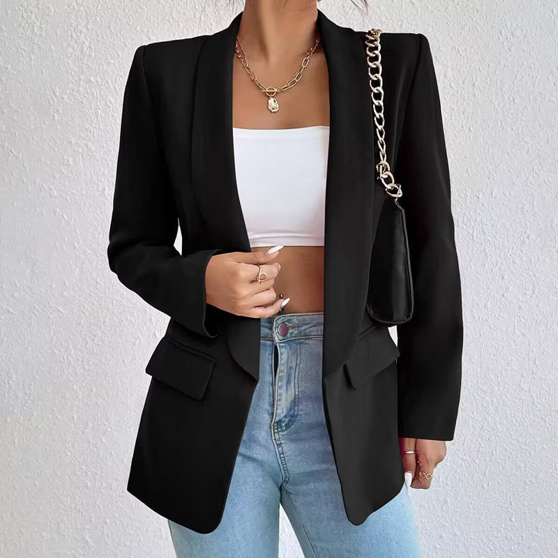 Casual Open Voorkant Blazer | Formeel