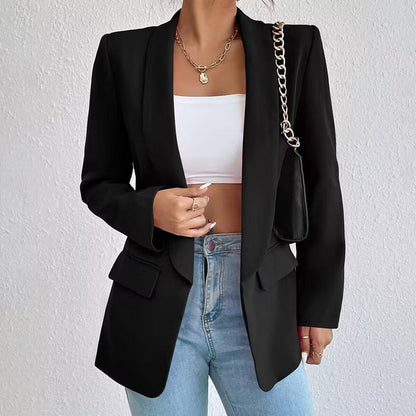 Casual Open Voorkant Blazer | Formeel