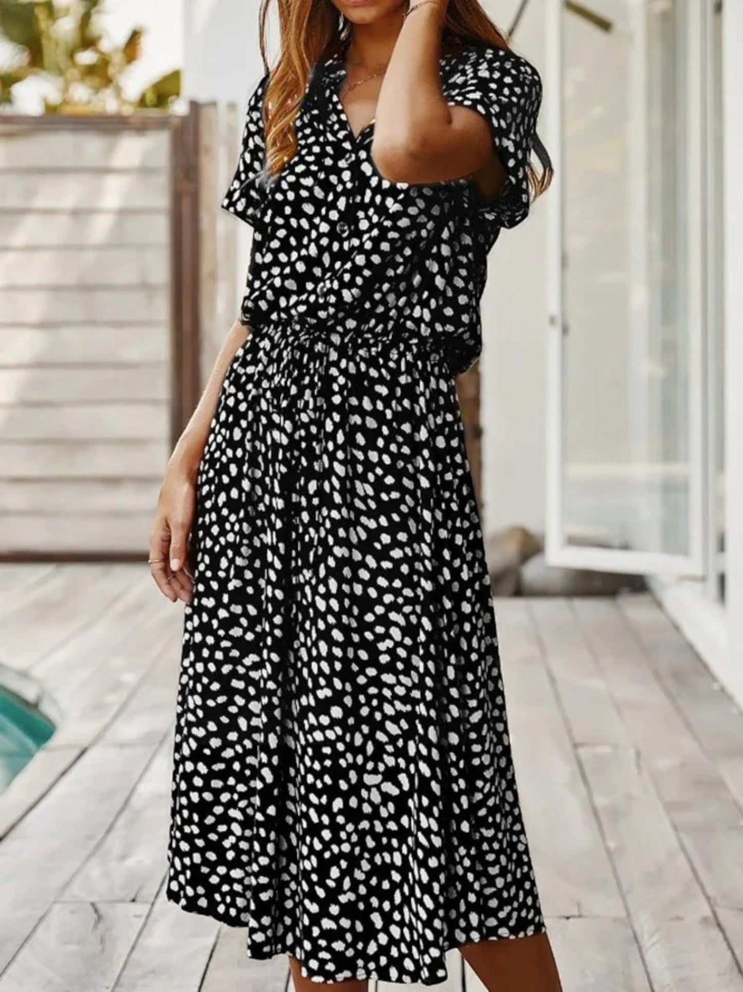 Zomerjurk met Print – Luchtig en Comfortabel voor Warme Dagen – Selina